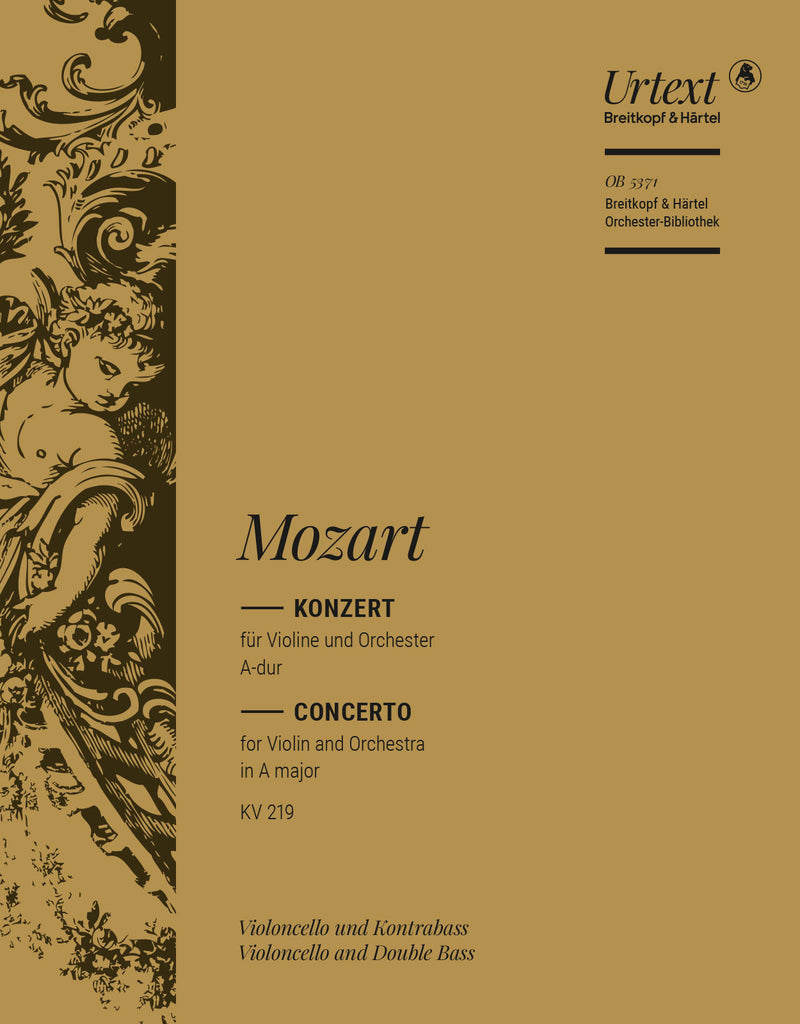 Violin Concerto [No. 5] in A major K. 219 [basso (cello/double bass) part]