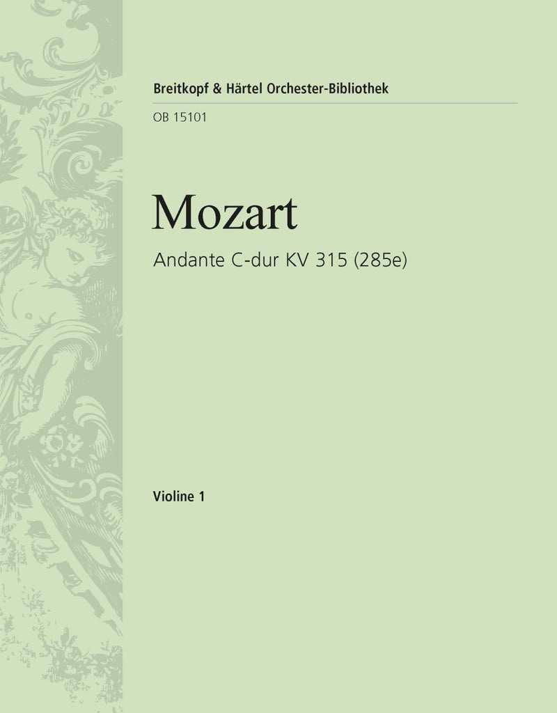 Andante in C major K. 315 (285e) [violin 1 part]