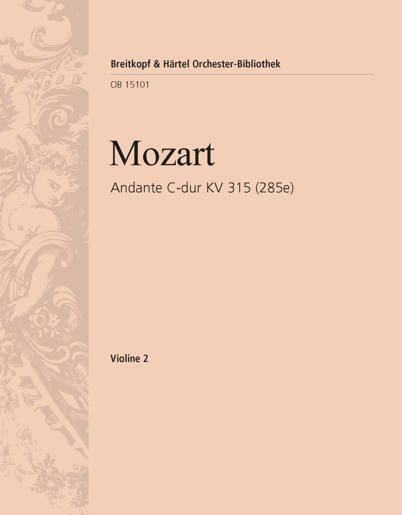 Andante in C major K. 315 (285e) [violin 2 part]