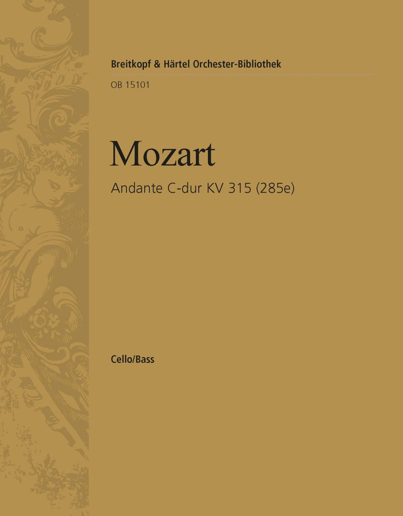 Andante in C major K. 315 (285e) [basso (cello/double bass) part]