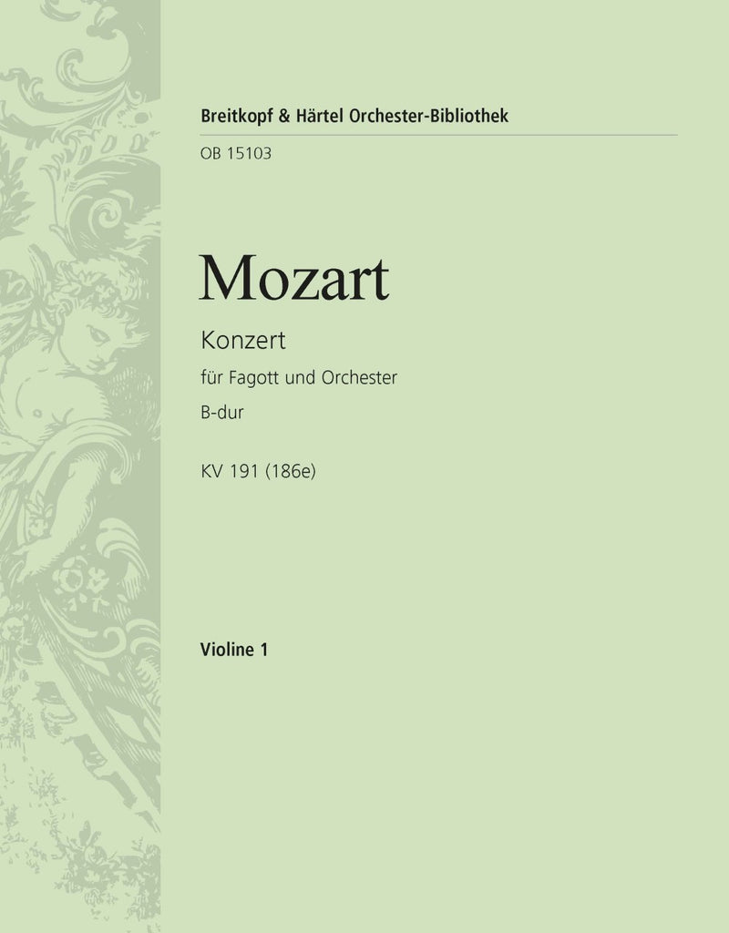 Bassoon Concerto in Bb major K. 191 (186e) [violin 1 part]
