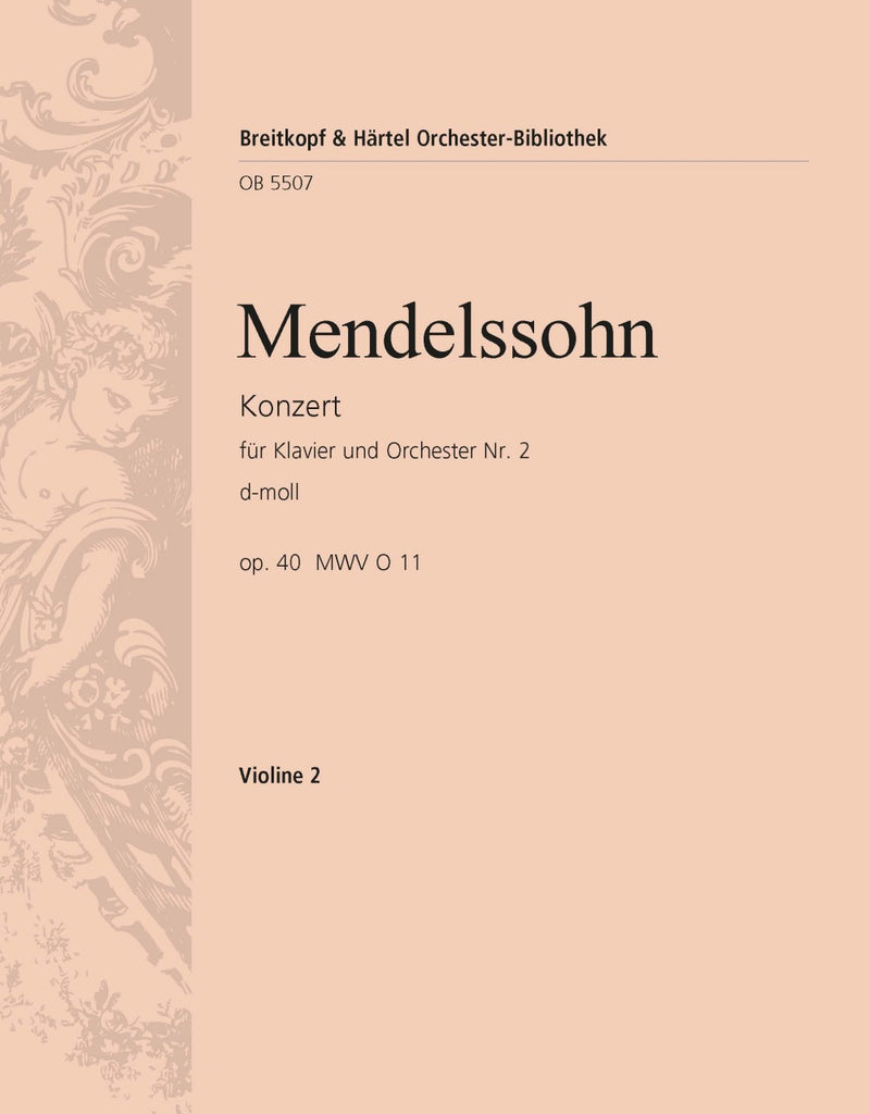 Piano Concerto No. 2 in D minor MWV O 11 Op. 40 [violin 2 part]