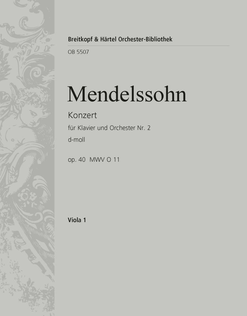 Piano Concerto No. 2 in D minor MWV O 11 Op. 40 [viola part]