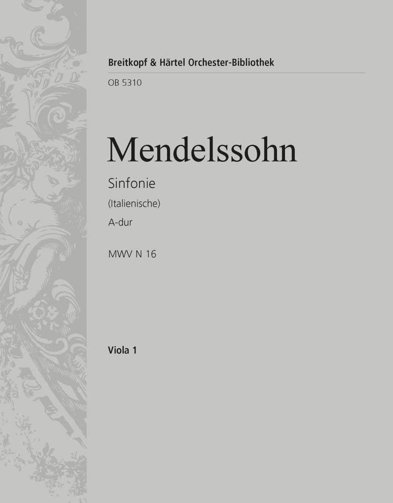 Symphony No. 4 in A major MWV N 16 [Op. 90] (Italian) [viola part]