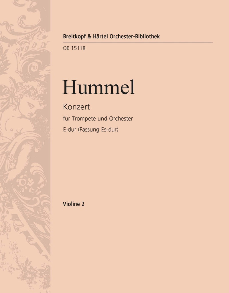 Trumpet Concerto in E major – Version in Eb major [violin 2 part]