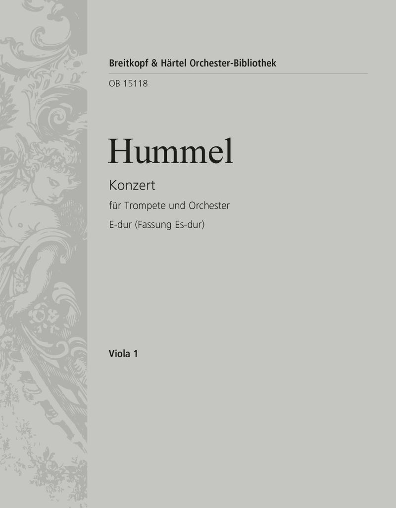 Trumpet Concerto in E major – Version in Eb major [viola part]
