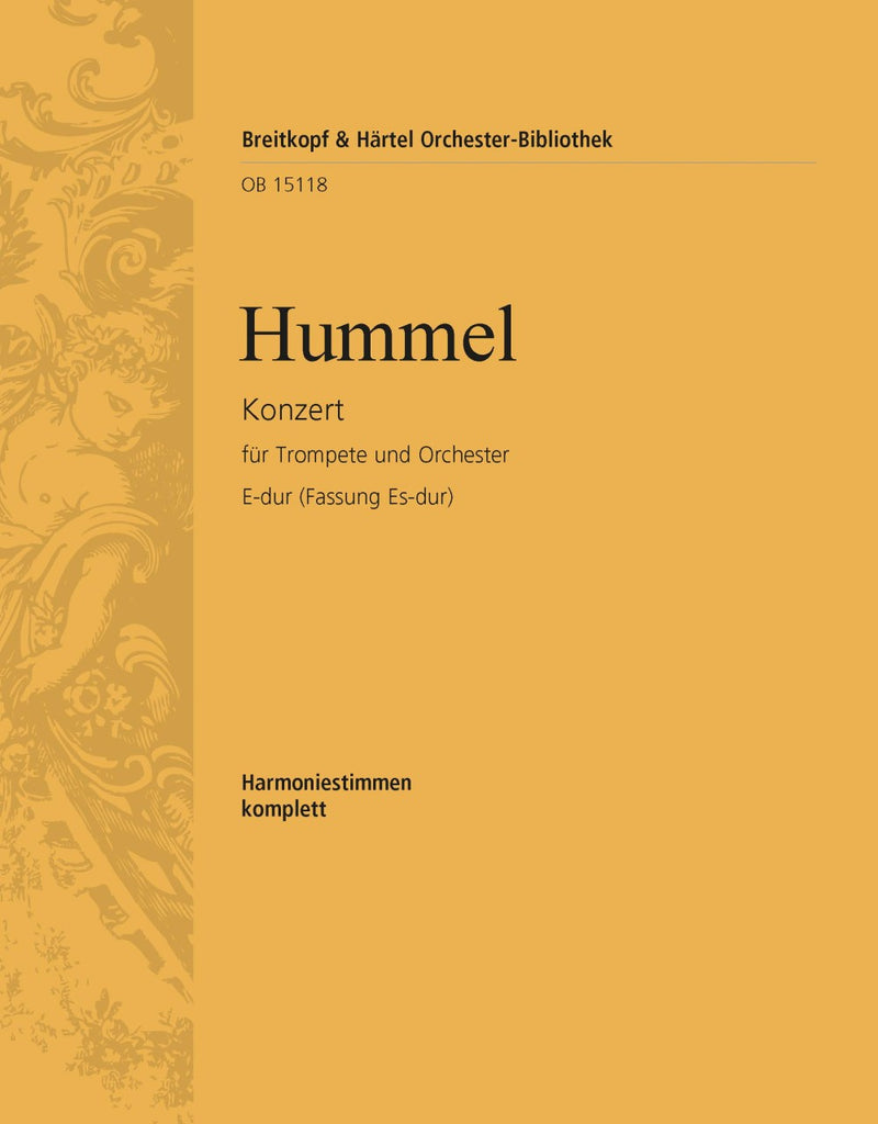 Trumpet Concerto in E major – Version in Eb major [wind parts]