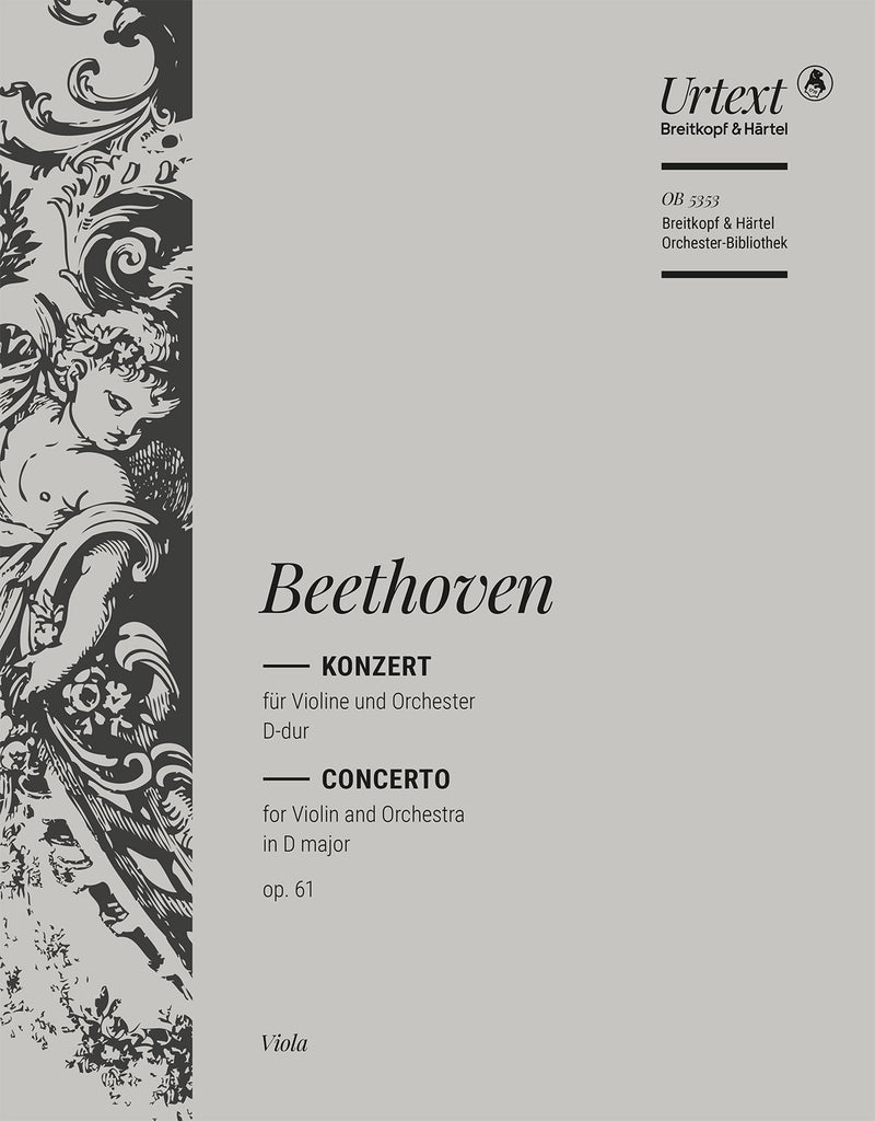 Violin Concerto in D major Op. 61 (Brown校訂） [viola part]