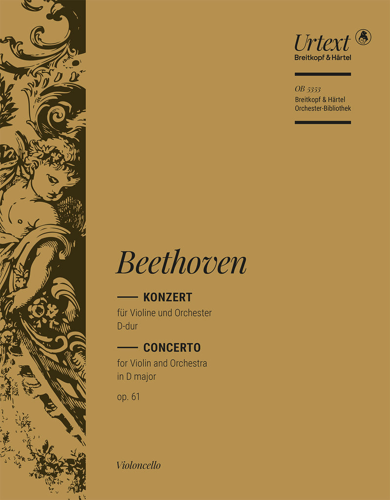 Violin Concerto in D major Op. 61 (Brown校訂） [violoncello part]