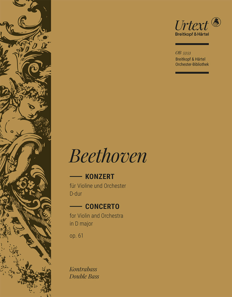Violin Concerto in D major Op. 61 (Brown校訂） [double bass part]