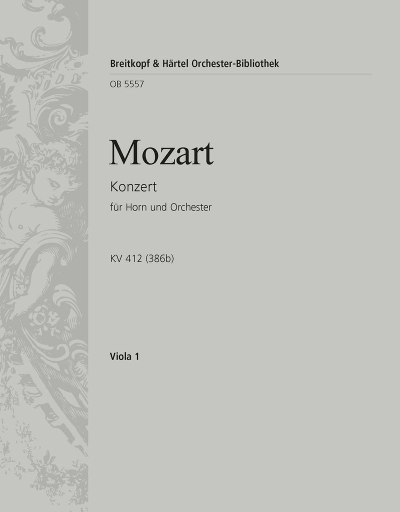 Horn concerto [No. 1] K. 412 (386b) [viola part]