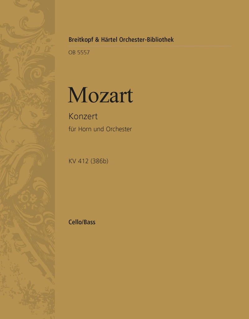 Horn concerto [No. 1] K. 412 (386b) [basso (cello/double bass) part]