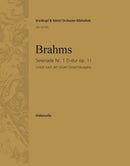 Serenade No. 1 in D major Op. 11 [violoncello part]