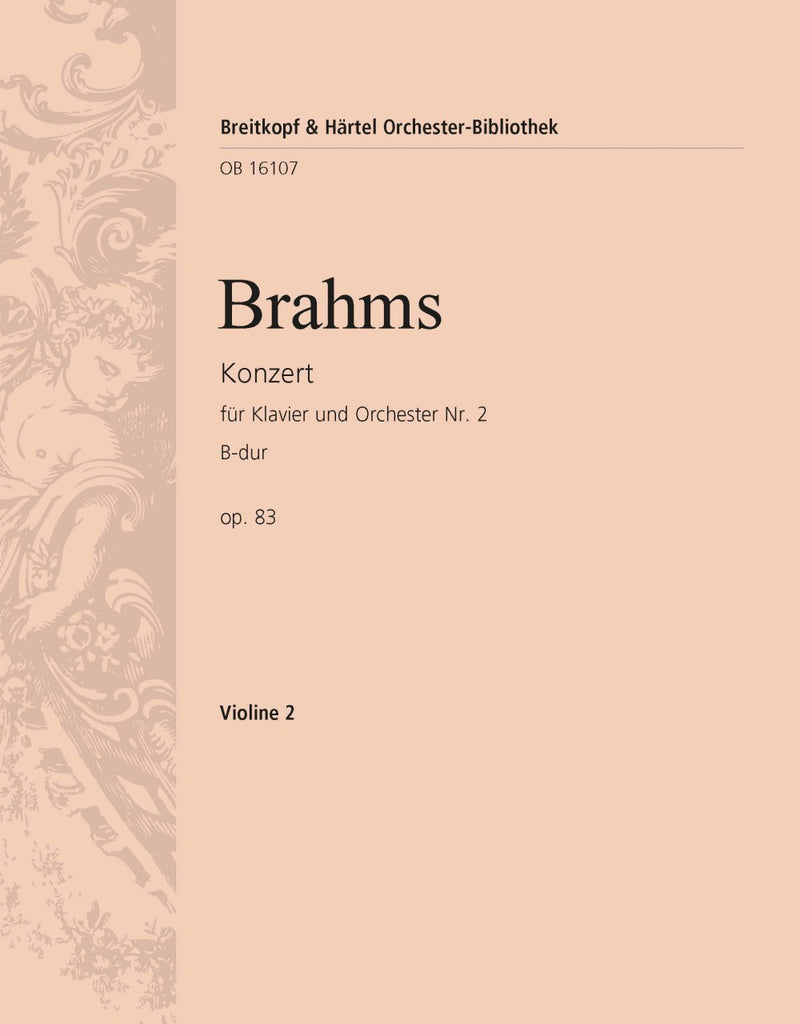 Piano Concerto No. 2 in B flat major Op. 83 [violin 2 part]
