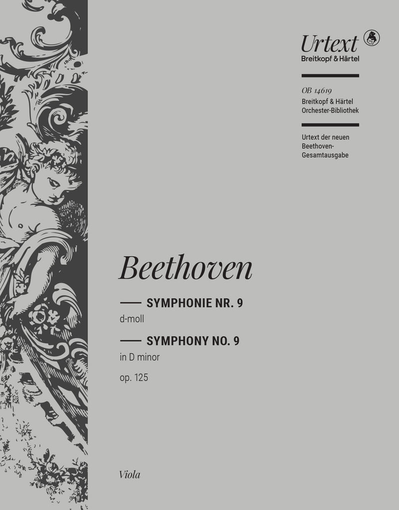 Symphony No. 9 D minor = Symphonie Nr. 9, op. 125 (Kraus校訂) [viola part]