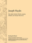 Die sieben letzten Worte unseres Erlösers am Kreuze Hob XX:2 [soprano part]