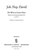 Die Welt ist Gottes Haus Wk 34/1