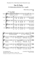 Psalm 23 "Der Herr ist mein Hirte"