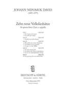 10 neue Volksliedsätze, vol. 5