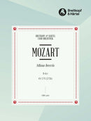 Missa brevis in Bb major K. 275 (272b) (Siegfried Strohbach校訂) [合唱楽譜]