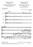 Kantate BWV 36 "Schwingt freudig euch empor" [合唱楽譜]