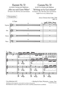 Kantate BWV 72 "Alles nur nach Gottes Willen" [合唱楽譜]