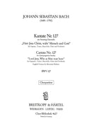 Kantate BWV 127 "Herr Jesu Christ, wahr' Mensch und Gott" [合唱楽譜]