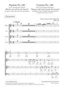 Kantate BWV 140 "Wachet auf, ruft uns die Stimme" [合唱楽譜]