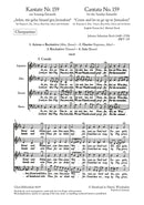 Kantate BWV 159 "Sehet, wir gehn hinauf gen Jerusalem" [合唱楽譜]