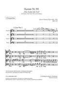 Kantate BWV 192 "Nun danket alle Gott" [合唱楽譜]