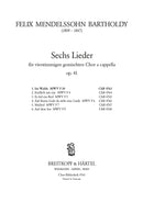 6 Lieder Op. 41, no. 1 [合唱楽譜]