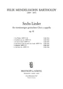 6 Lieder Op. 41, no. 5 [合唱楽譜]