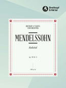 6 Lieder Op. 59, no. 5 [合唱楽譜]