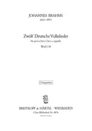 12 Deutsche Volkslieder WoO 35