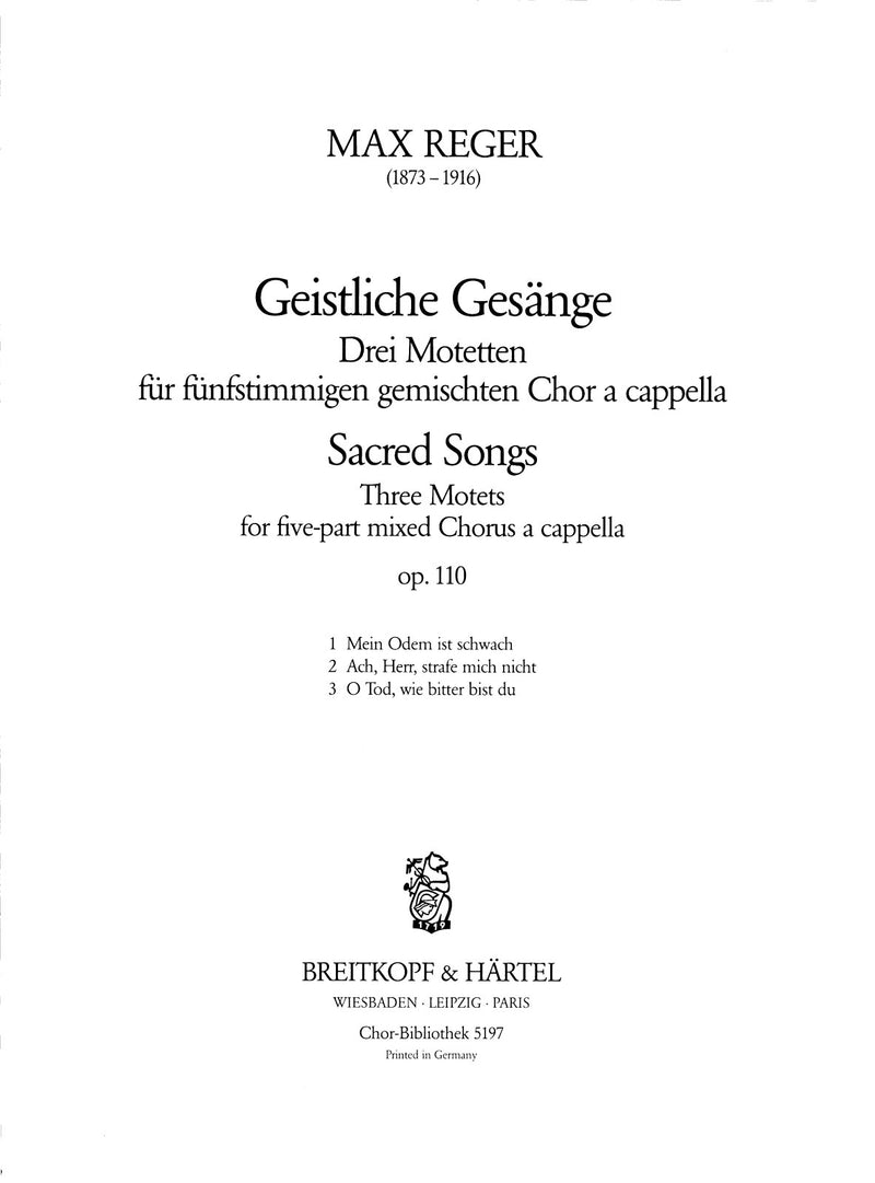 Sacred Songs Op. 110