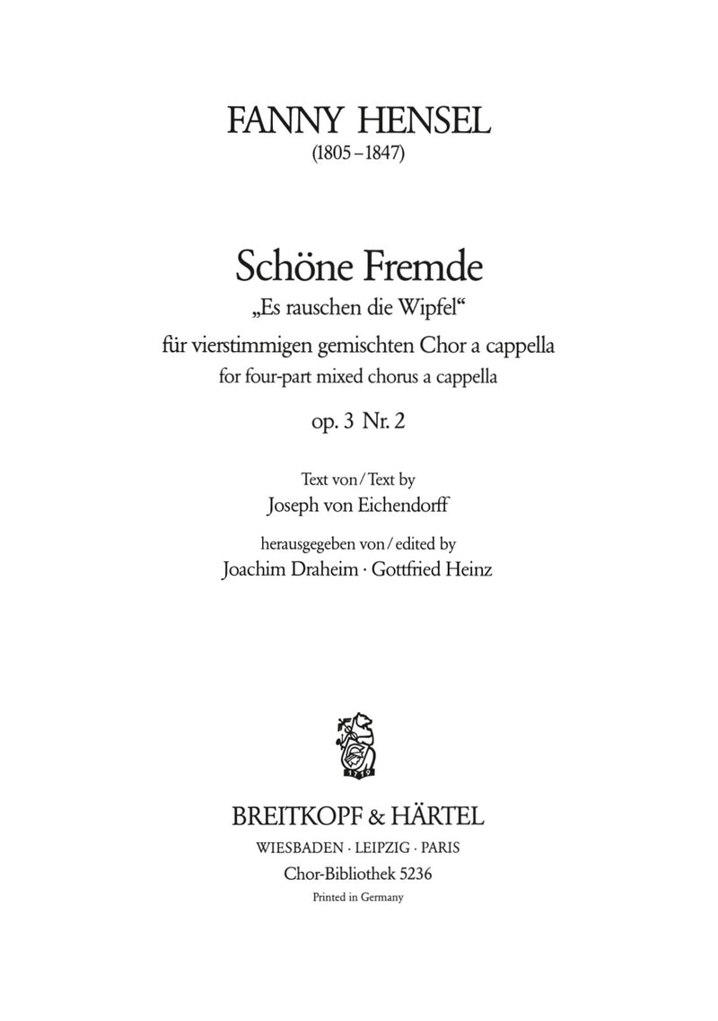 Schoene Fremde Op. 3/2