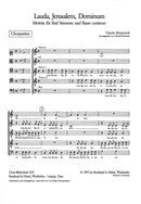 Lauda, Jerusalem, Dominum [合唱楽譜]