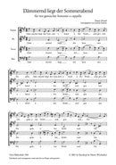 Daemmernd liegt der Sommerabend