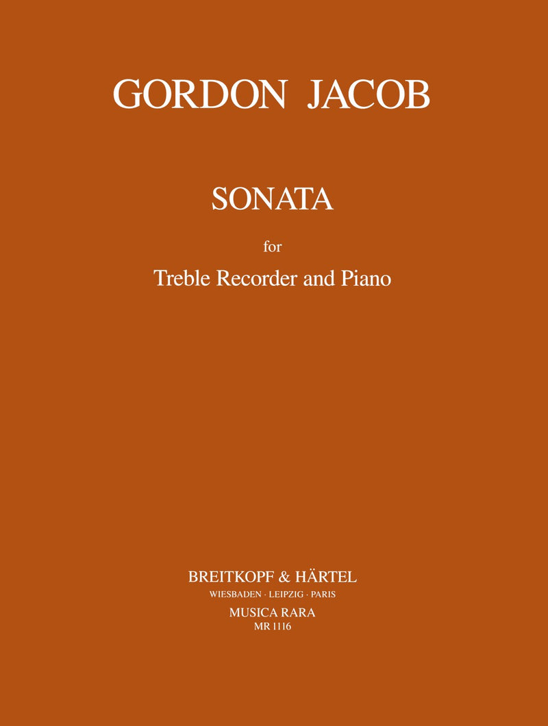 Sonata for alto recorder and piano