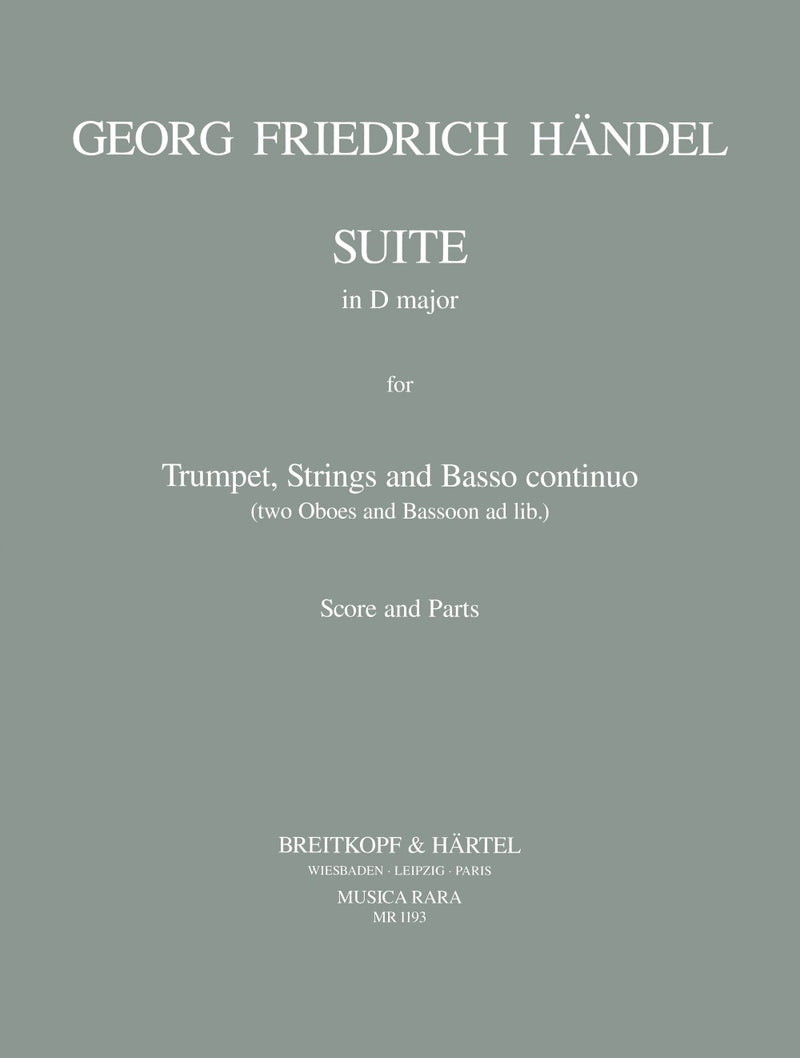 Suite in D major HWV 341 [score and parts]