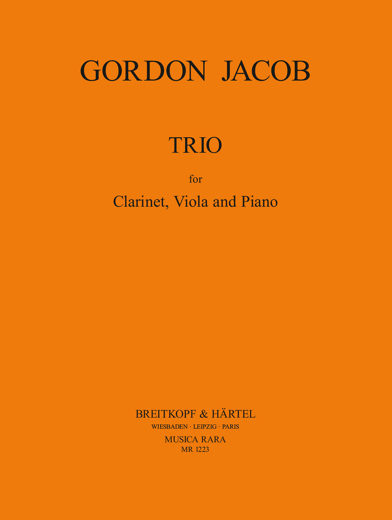 Trio for clarinet, viola, and piano