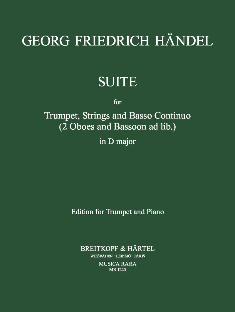Suite in D major HWV 341（ピアノ・リダクション）
