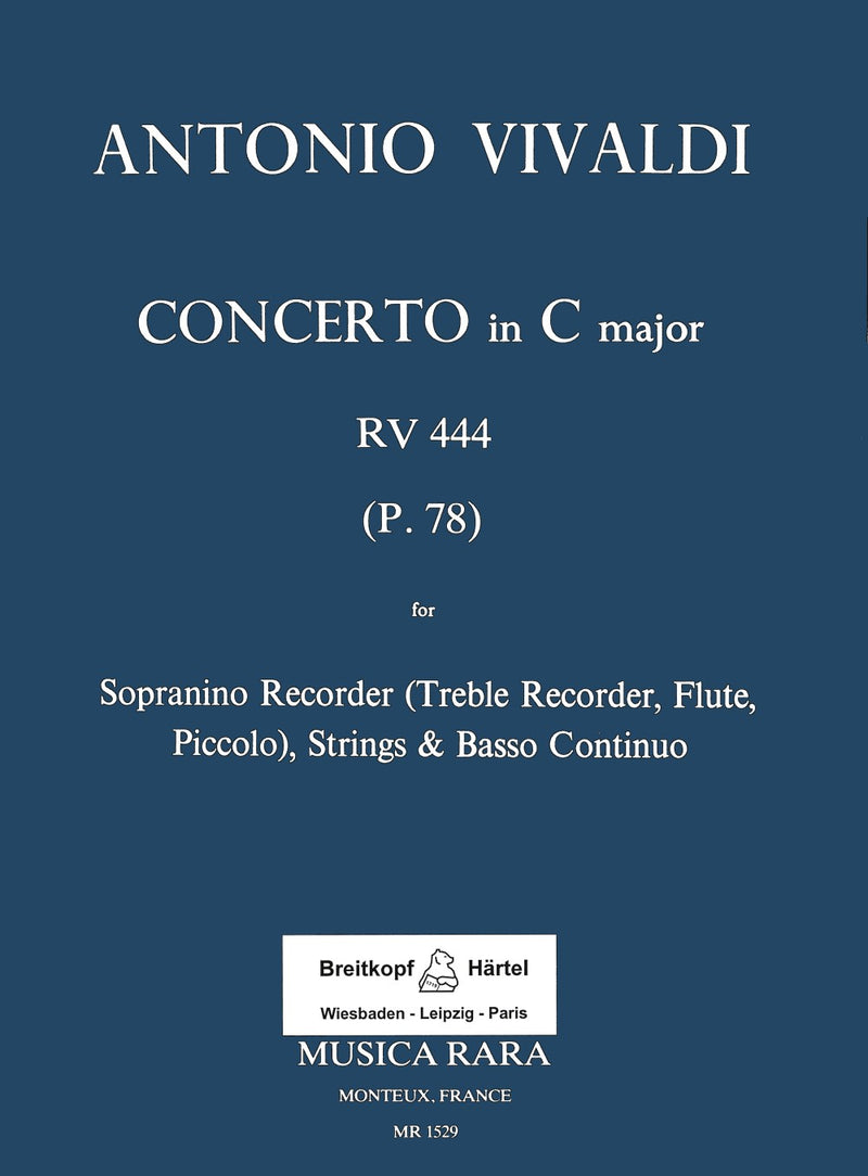 Concerto in C major RV 444 [score and parts]