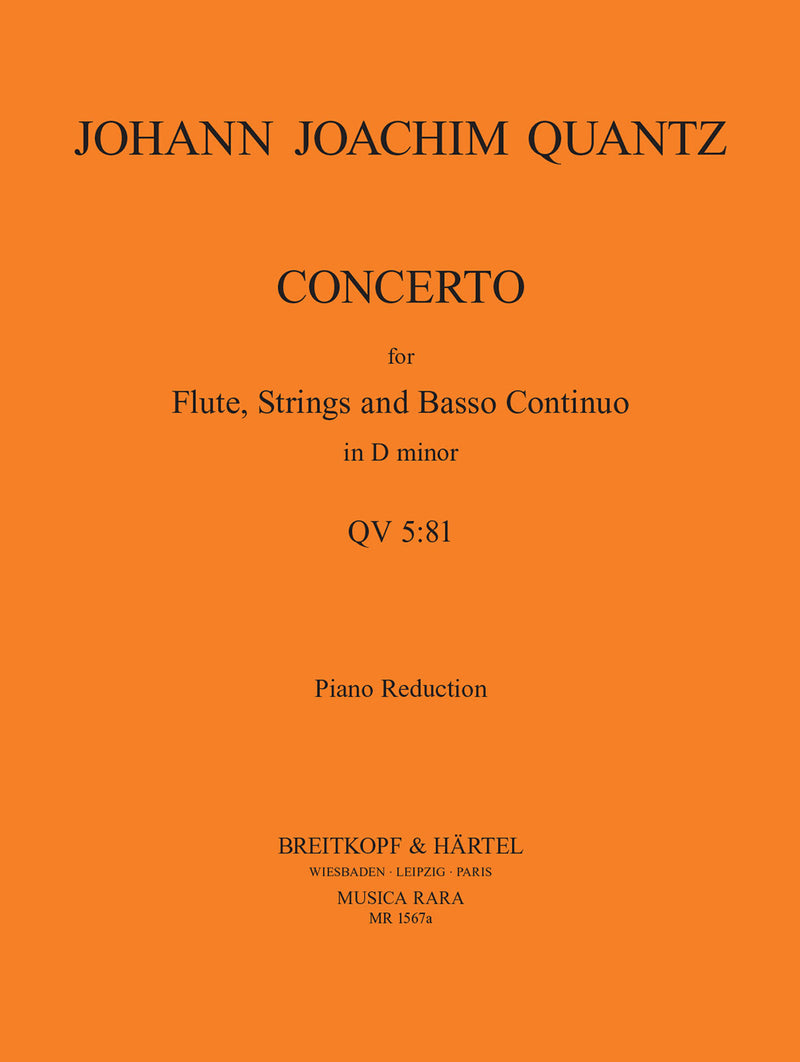 Flute Concerto in D minor QV 5:81（ピアノ・リダクション）