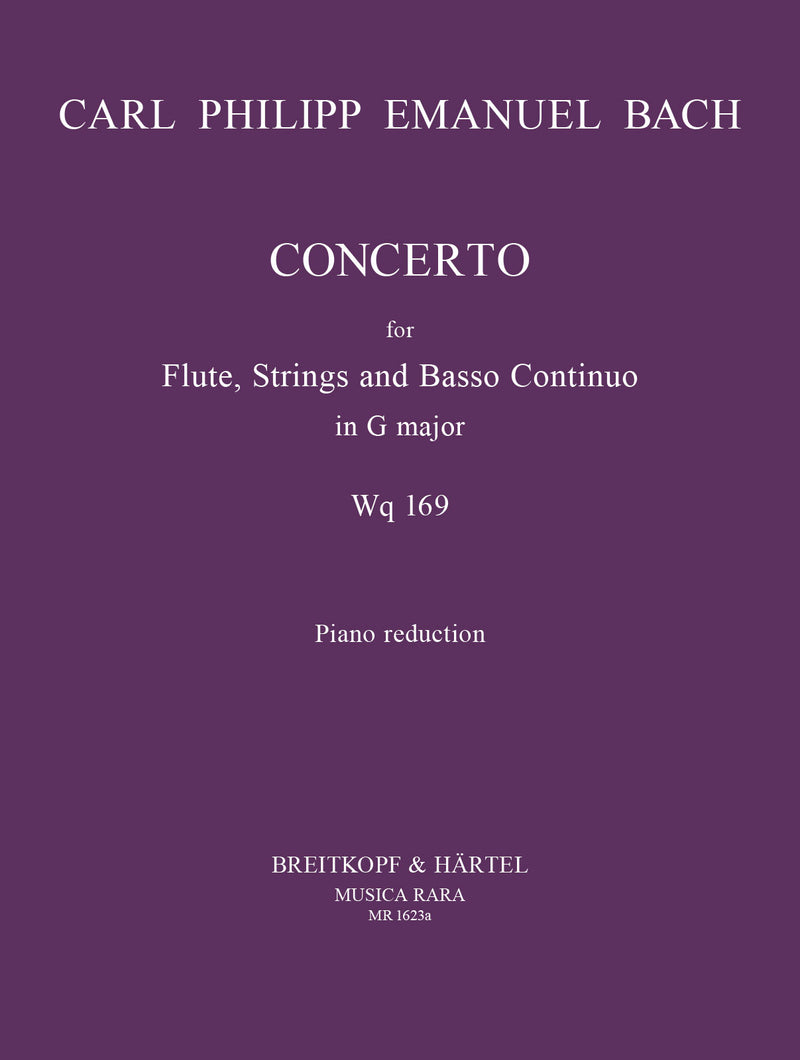 Flute Concerto in G major Wq 169（ピアノ・リダクション）
