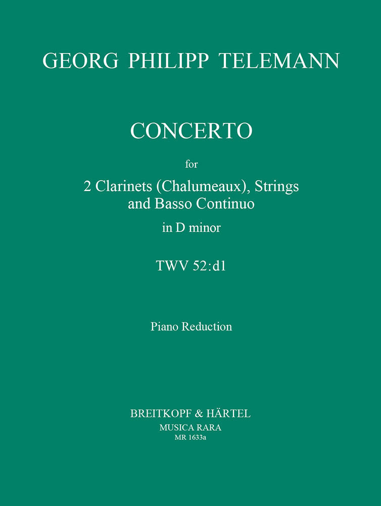 Concerto in D minor TWV 52:d1（ピアノ・リダクション）