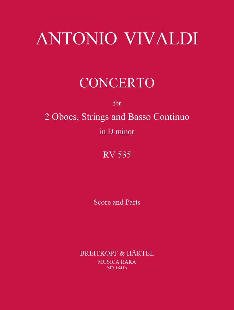 Concerto in D minor RV 535 [score and parts]