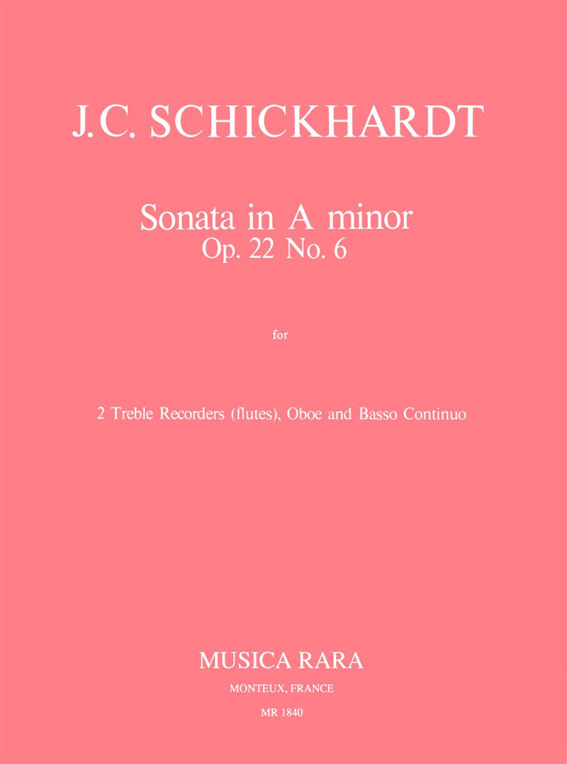 Sonatas Op. 22, No. 6 in A minor