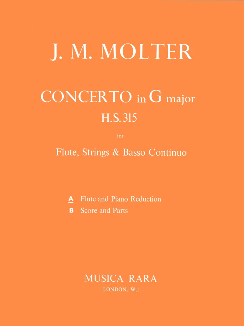 Flute Concerto in G major（ピアノ・リダクション）