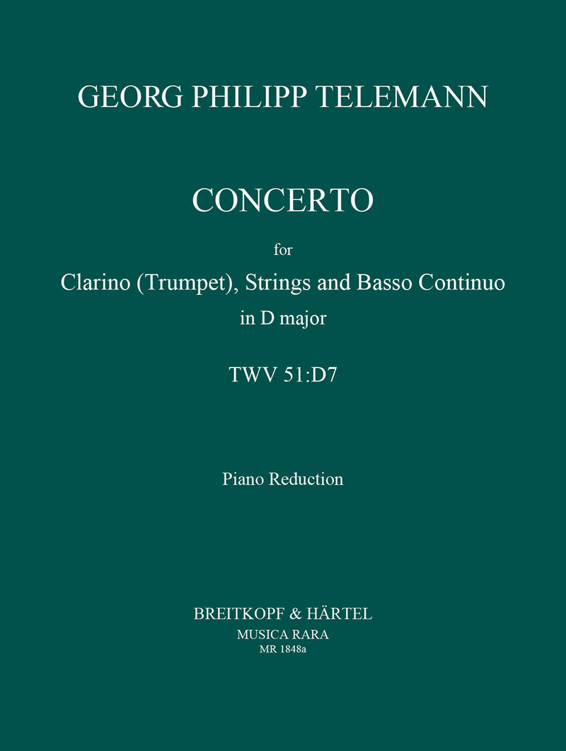 Concerto in D major TWV 51:D7（ピアノ・リダクション）